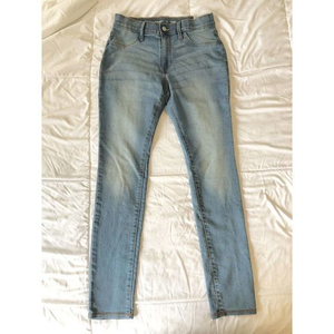 Old Navy Ballerina Jeggings Girls 16 Plus Denim Blue Jeans Mid-Rise Light Wash‎